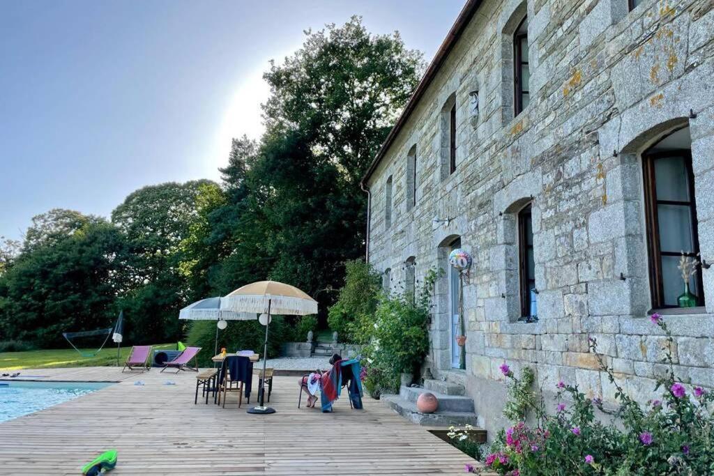 La Lande Du Rest - Le Quillio Magnifique Ancienne Ferme De Notables Avec Piscine Chauffeeヴィラ エクステリア 写真