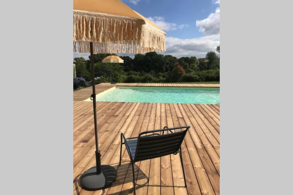 La Lande Du Rest - Le Quillio Magnifique Ancienne Ferme De Notables Avec Piscine Chauffeeヴィラ エクステリア 写真